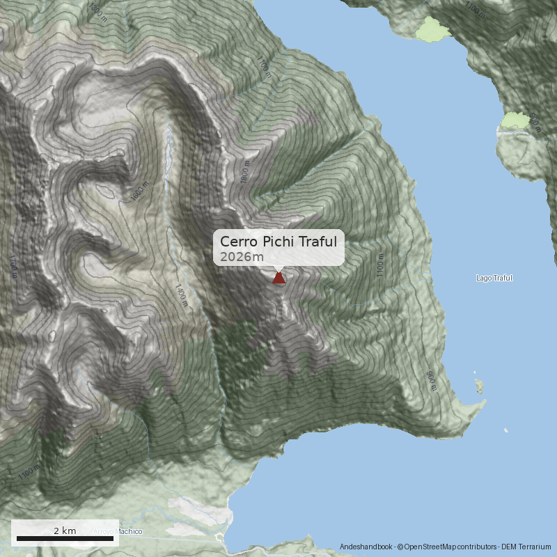 Mapa Cerro Pichi Traful