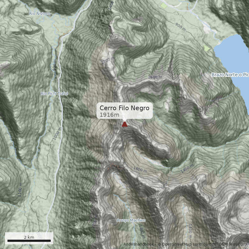 Mapa Cerro Filo Negro