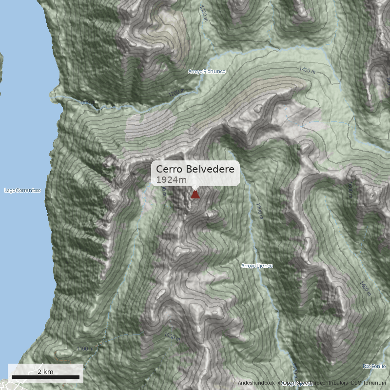 Mapa Cerro Belvedere