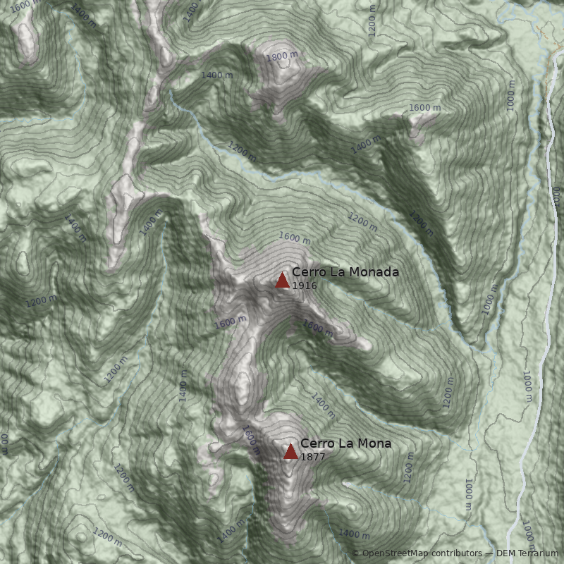Mapa Cerro La Monada