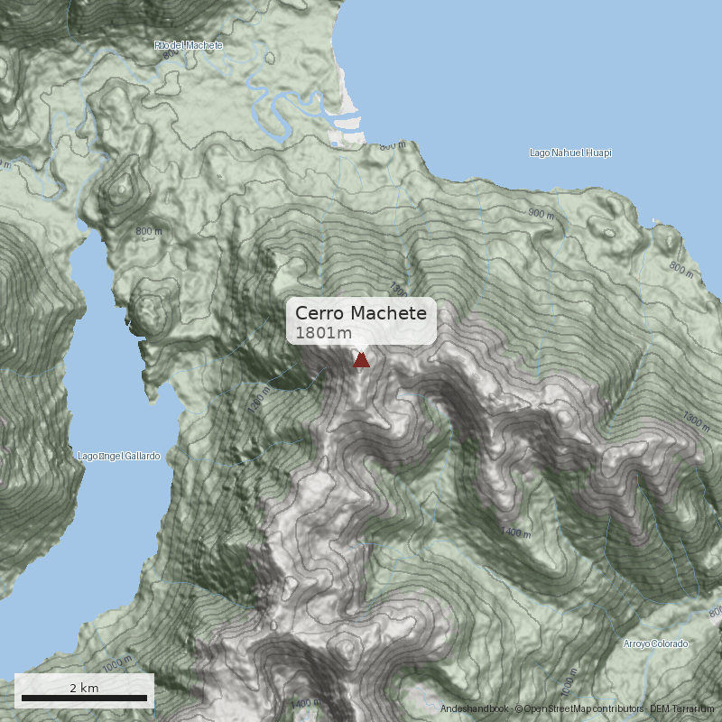 Mapa Cerro Machete