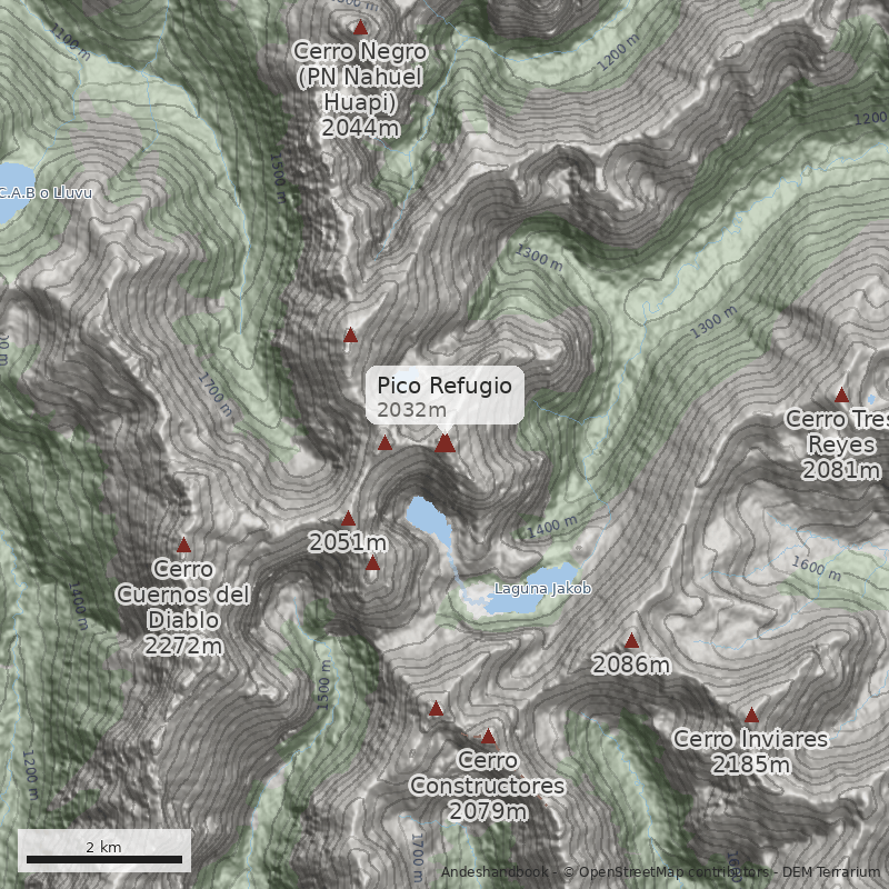 Mapa Pico Refugio