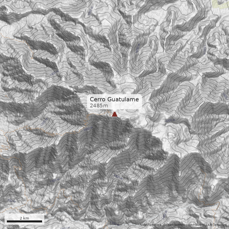 Mapa Cerro Guatulame