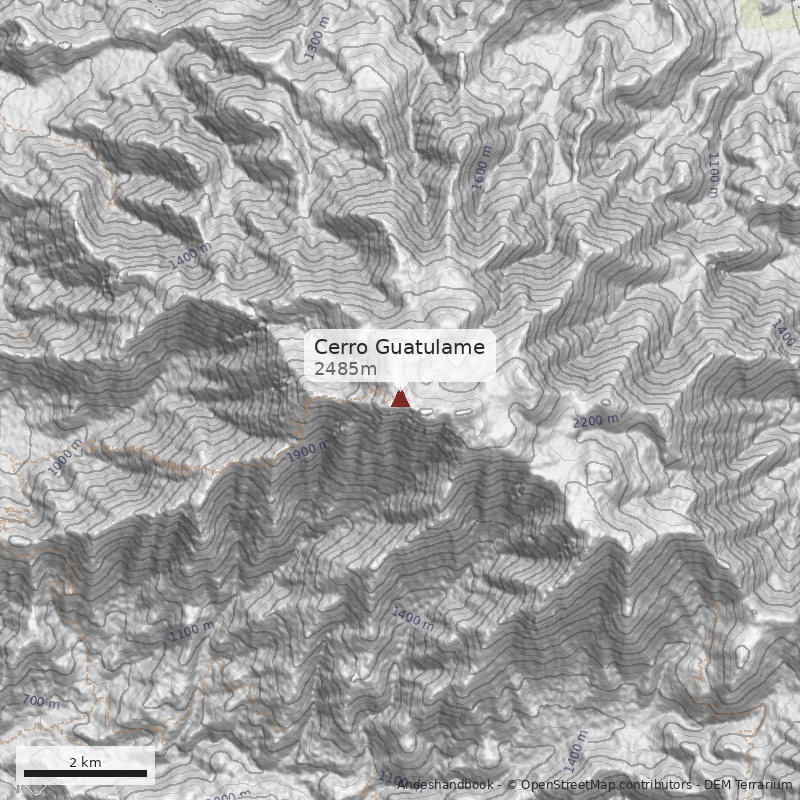 Mapa Cerro Guatulame