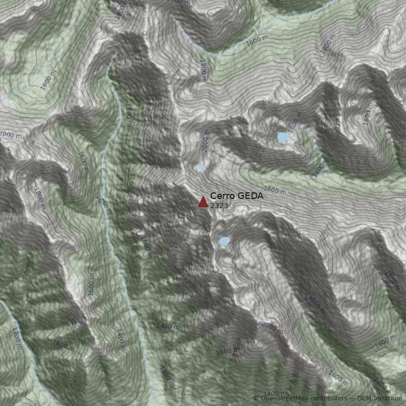 Mapa Cerro GEDA