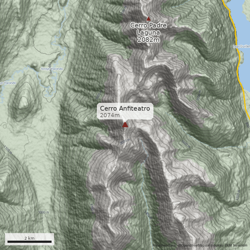 Mapa Cerro Anfiteatro