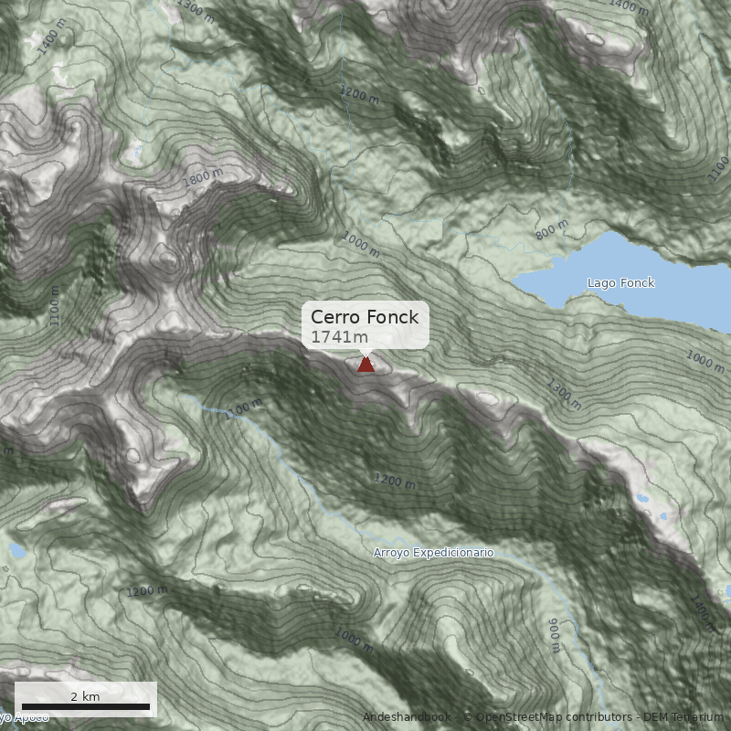 Mapa Cerro Fonck