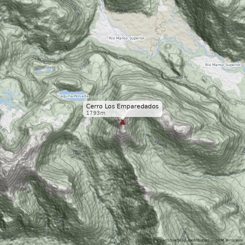Mapa Cerro Los Emparedados