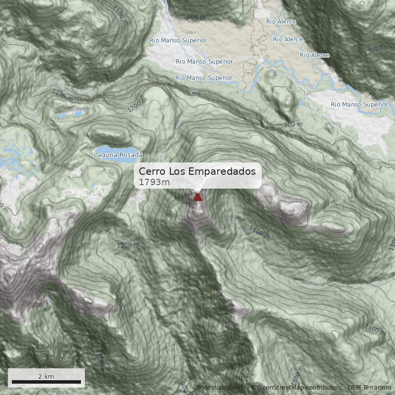 Mapa Cerro Los Emparedados
