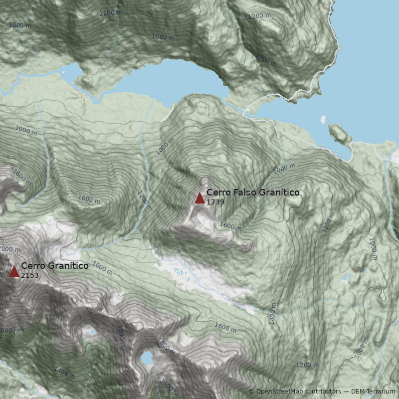 Mapa Cerro Falso Granítico