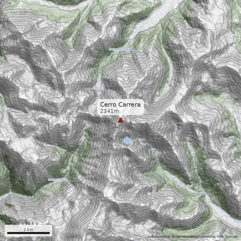 Mapa Cerro Carrera