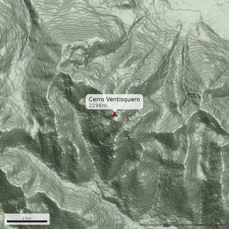 Mapa Cerro Ventisquero