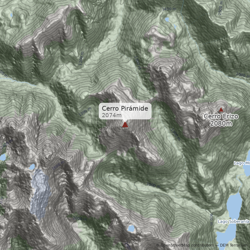 Mapa Cerro Pirámide