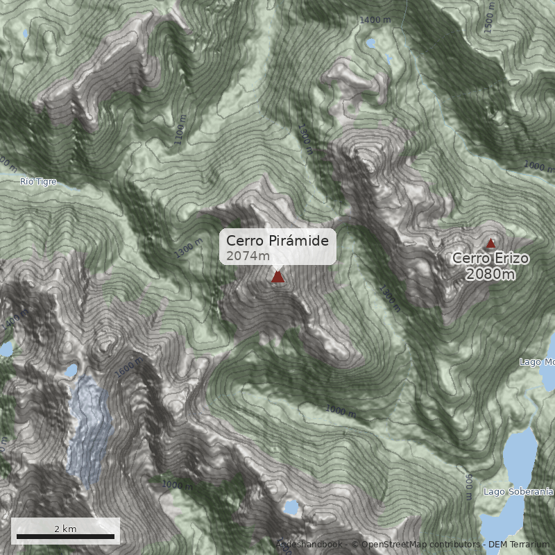 Mapa Cerro Pirámide