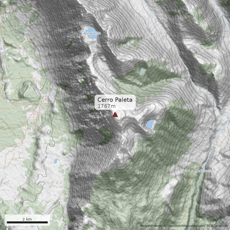 Mapa Cerro Paleta