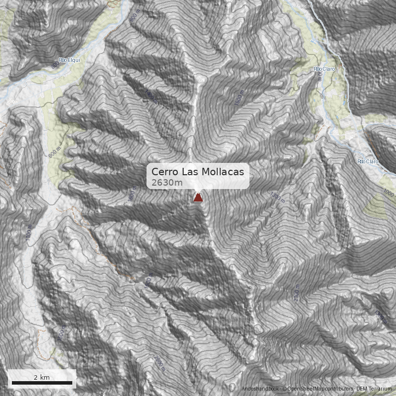 Mapa Cerro Las Mollacas