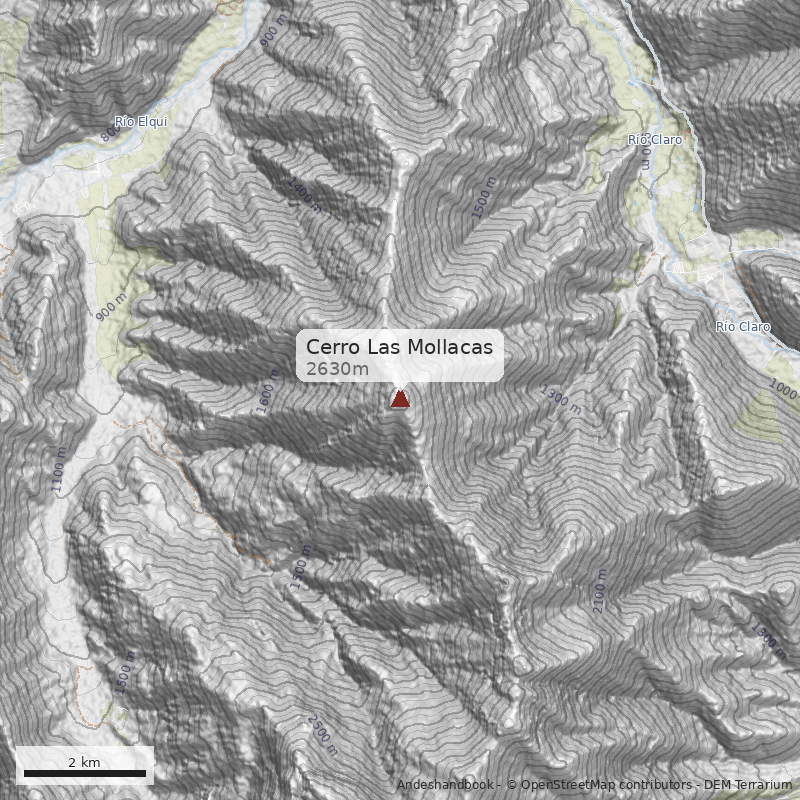 Mapa Cerro Las Mollacas