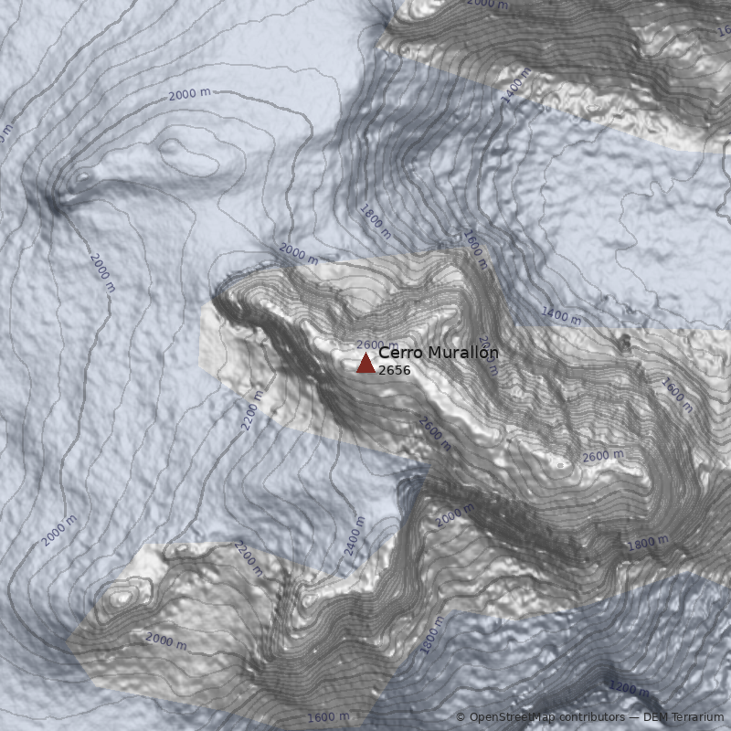 Mapa Cerro Murallón
