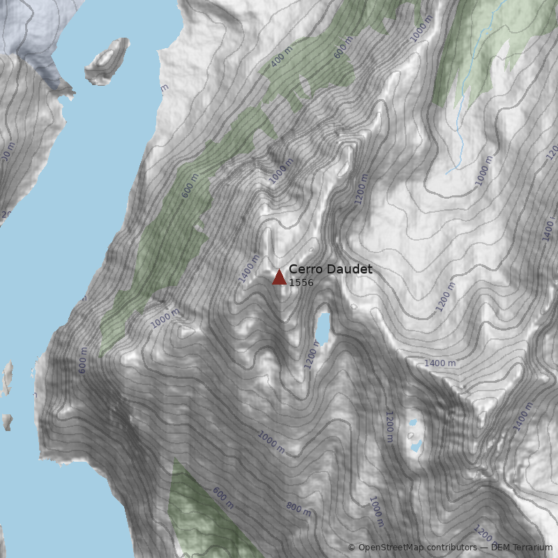 Mapa Cerro Daudet