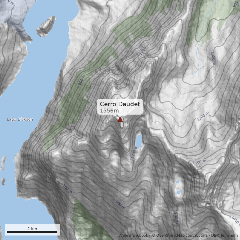Mapa Cerro Daudet