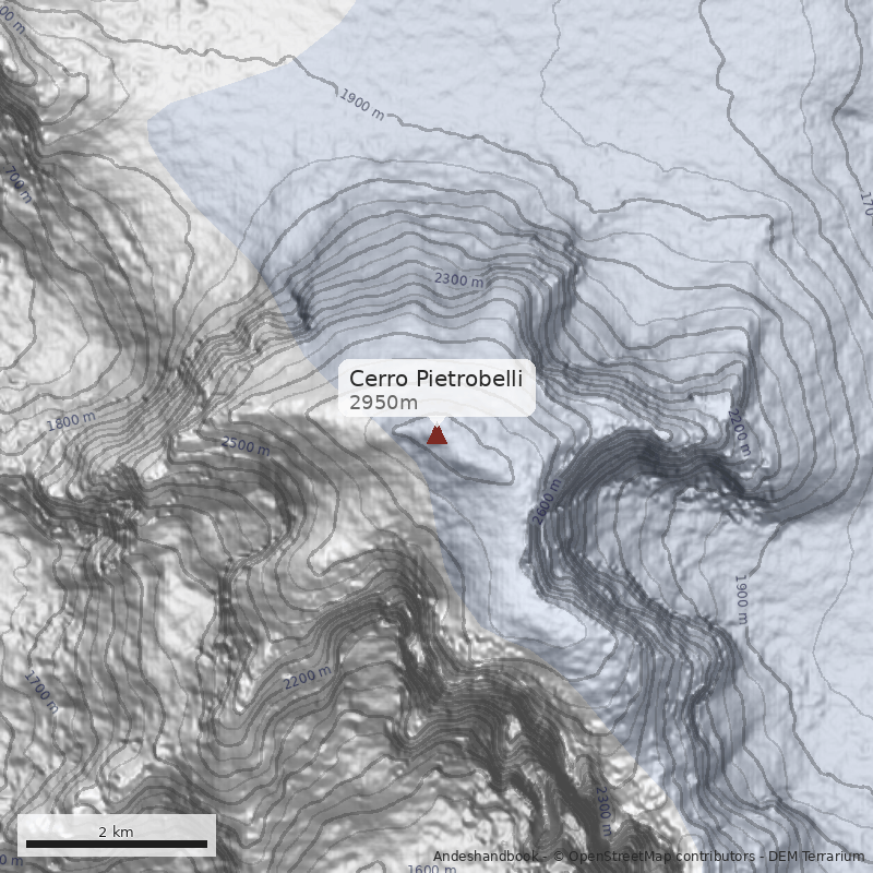 Mapa Cerro Pietrobelli