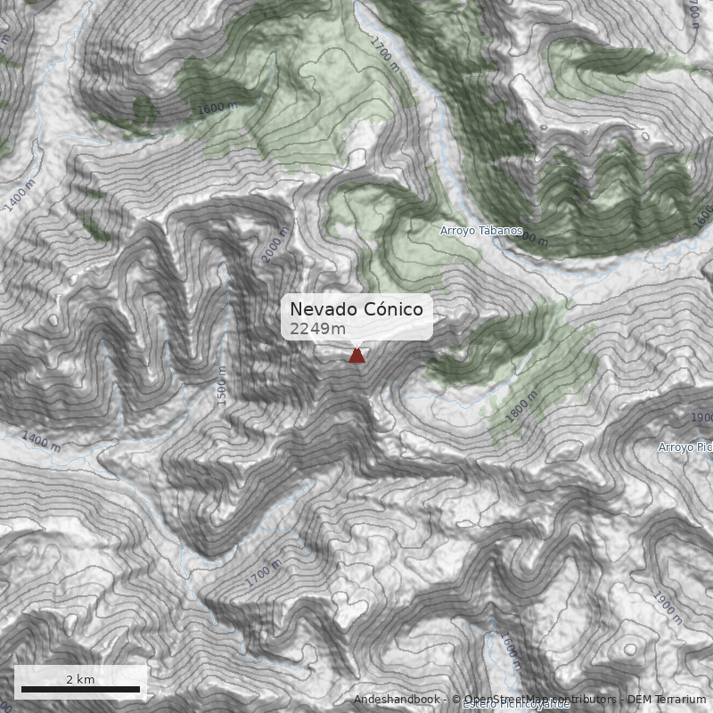 Mapa Nevado Cónico