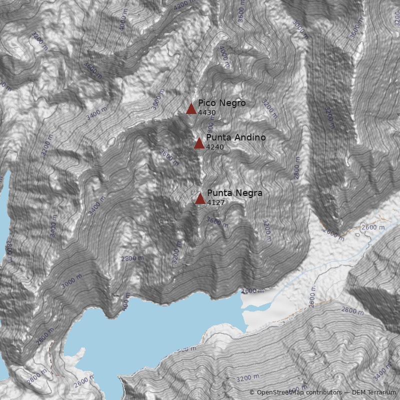 Mapa Canalón Buracchio-Delgado
