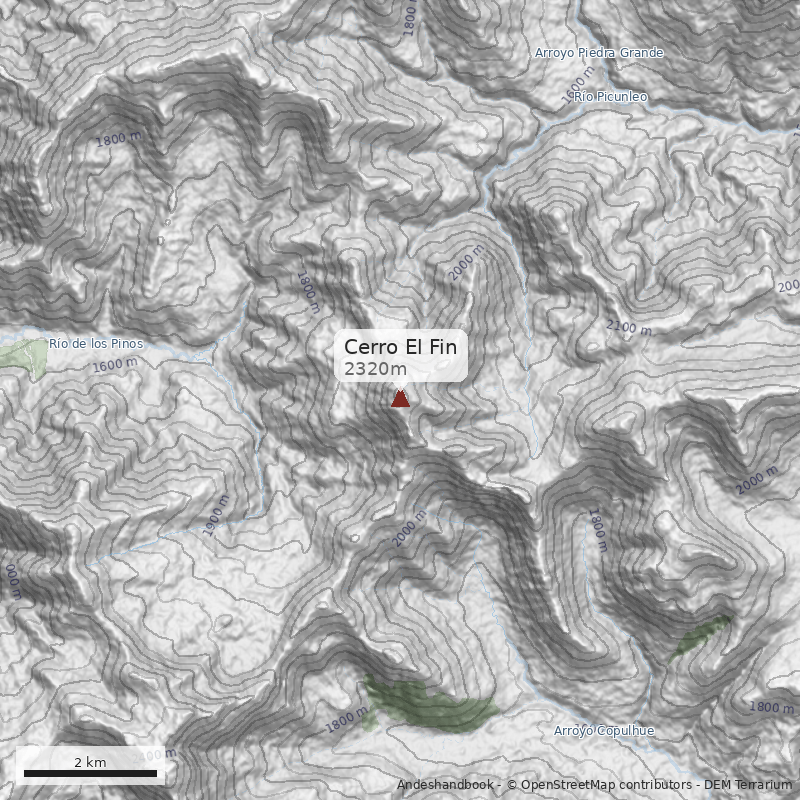 Mapa Cerro El Fin