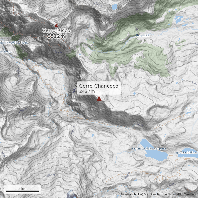 Mapa Cerro Chanchoco