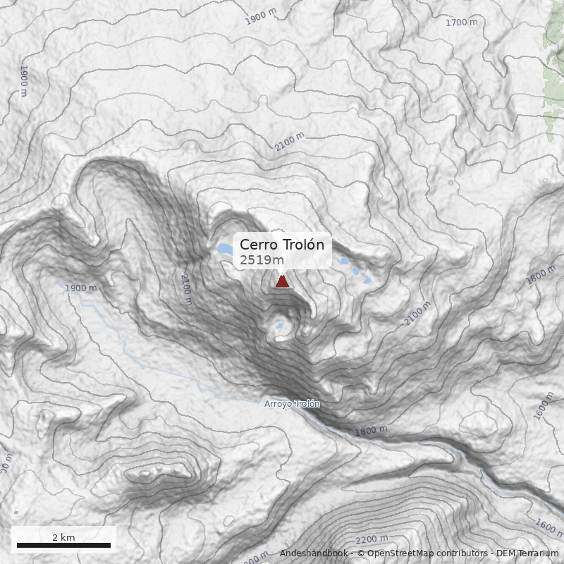 Mapa Cerro Trolón