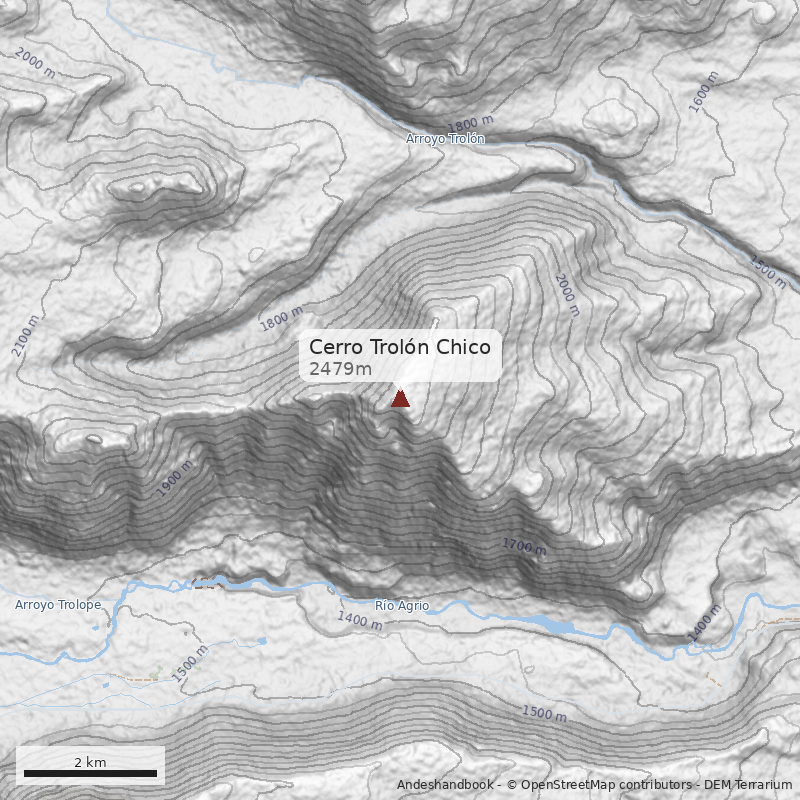 Mapa Cerro Trolón Chico