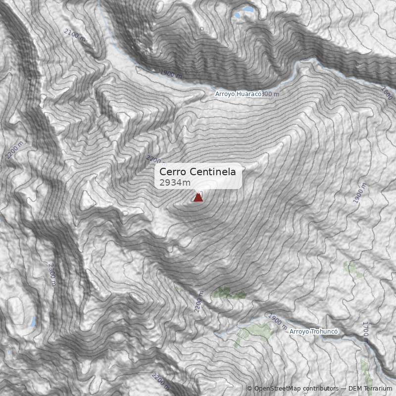 Mapa Cerro Centinela