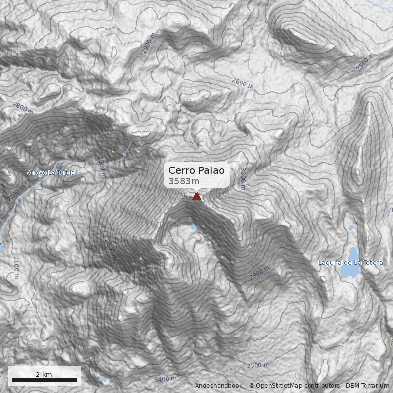 Mapa Cerro Palao
