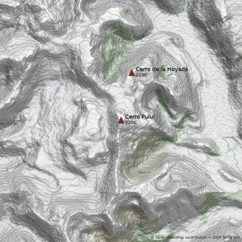Mapa Cerro Pulul