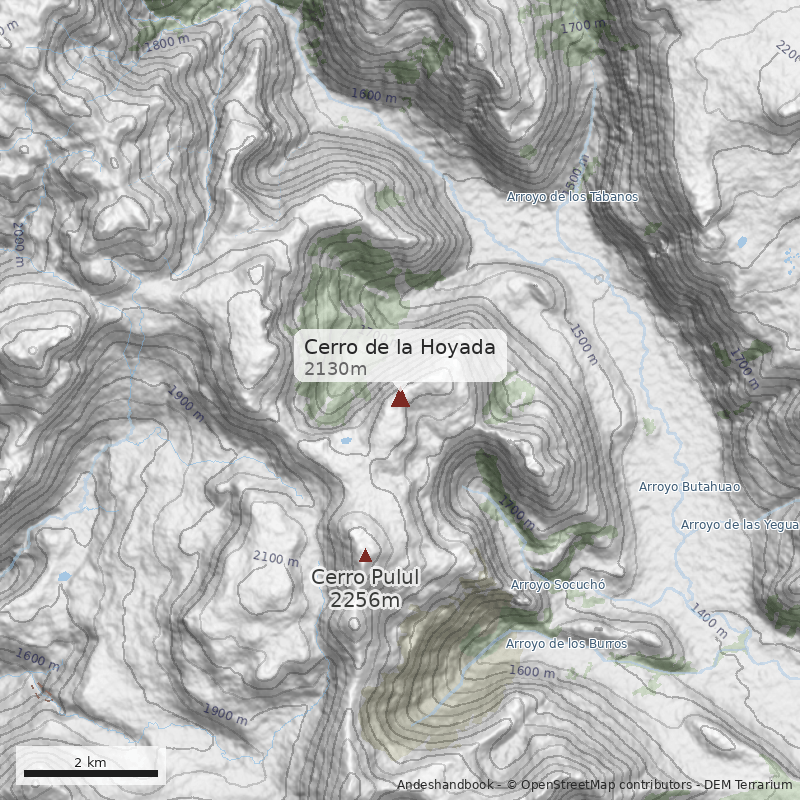 Mapa Cerro de la Hoyada