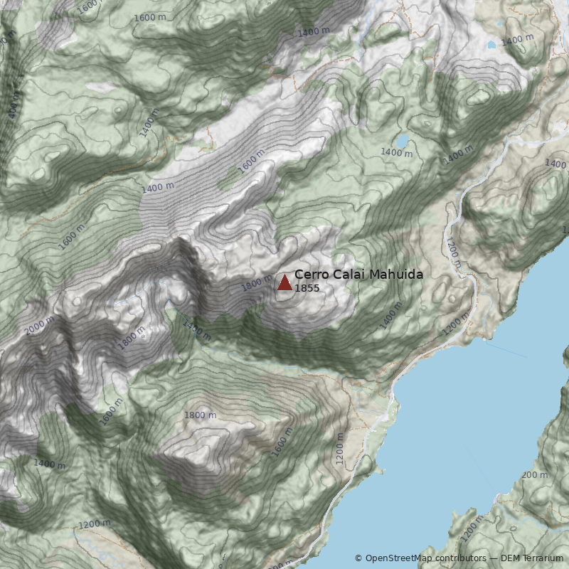 Mapa Cerro Calai Mahuida