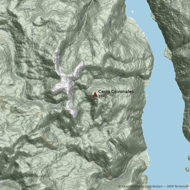 Mapa Cerro Coironales