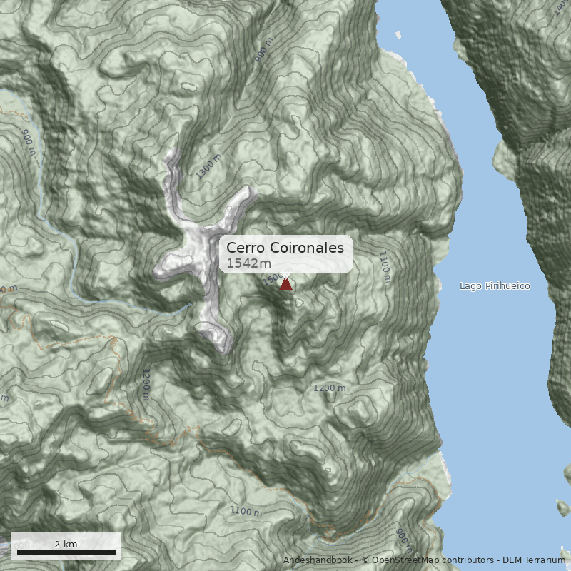 Mapa Cerro Coironales
