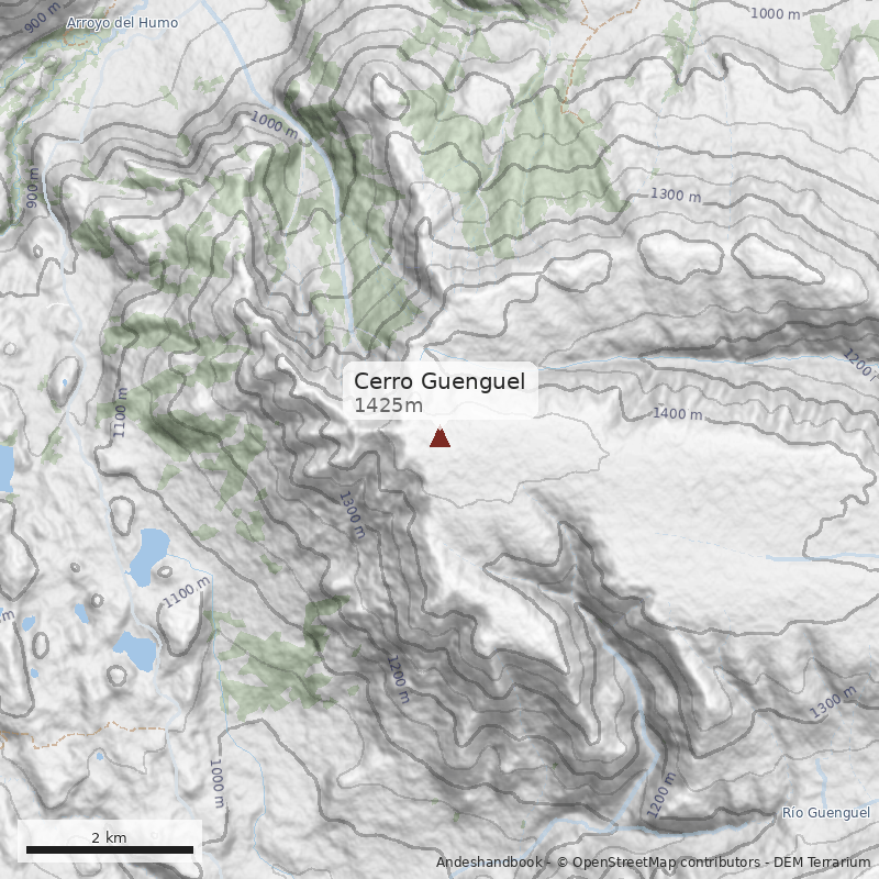 Mapa Cerro Guenguel
