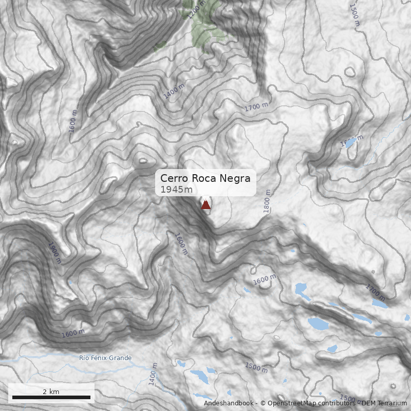 Mapa Cerro Roca Negra