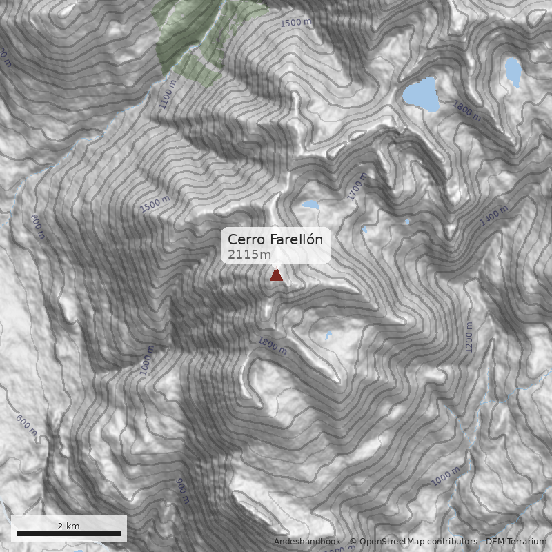 Mapa Cerro Farellón