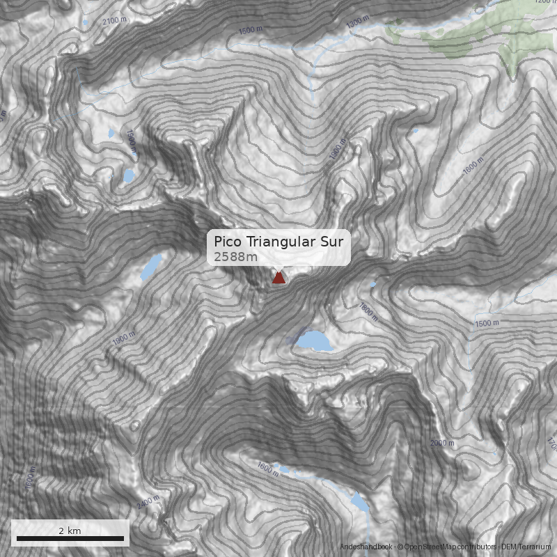 Mapa Pico Triangular Sur