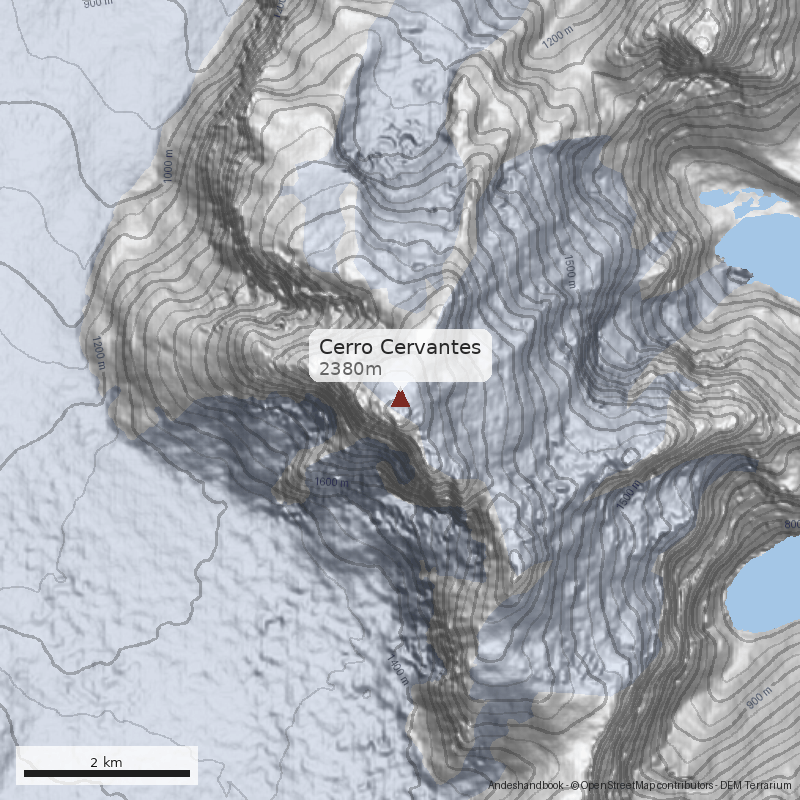 Mapa Cerro Cervantes