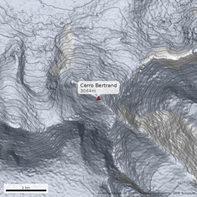 Mapa Cerro Bertrand