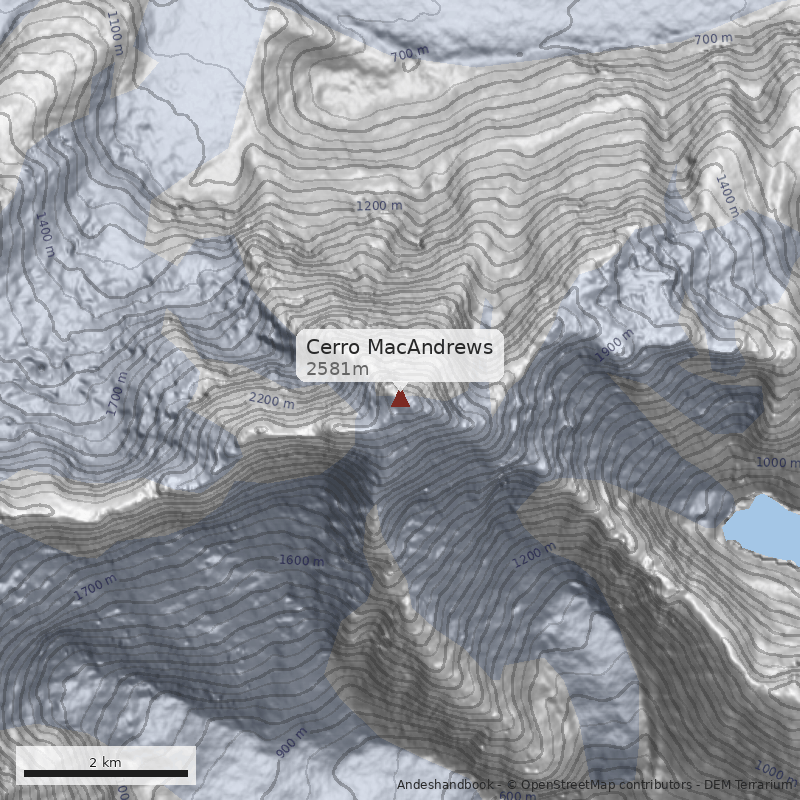 Mapa Cerro MacAndrews