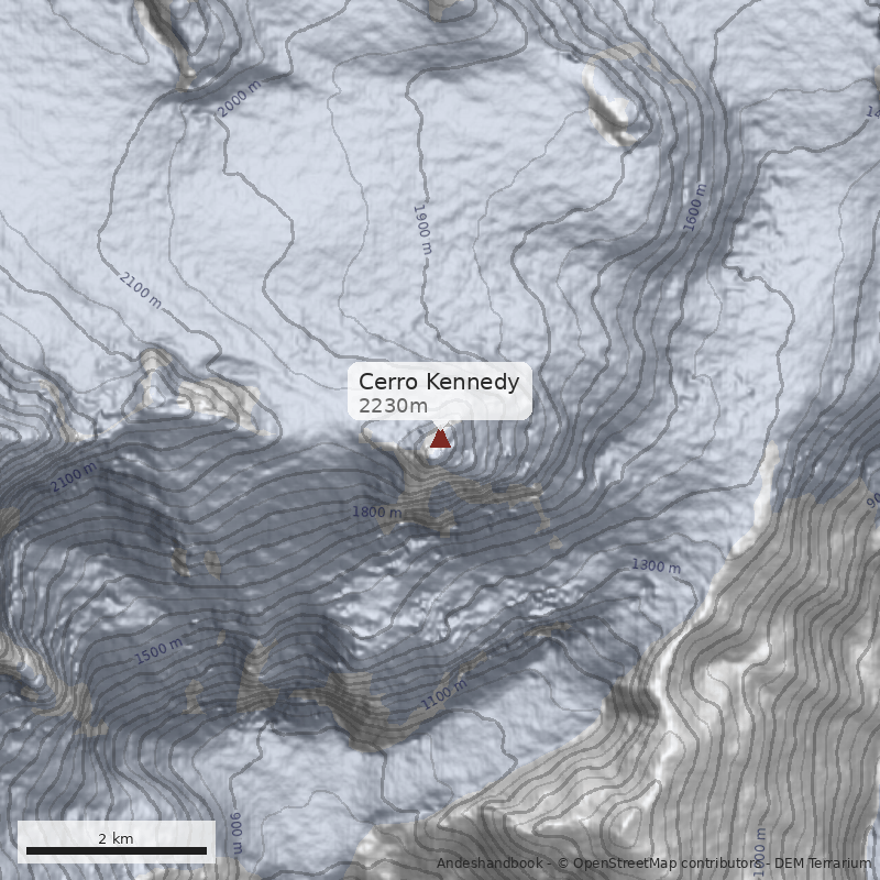 Mapa Cerro Kennedy