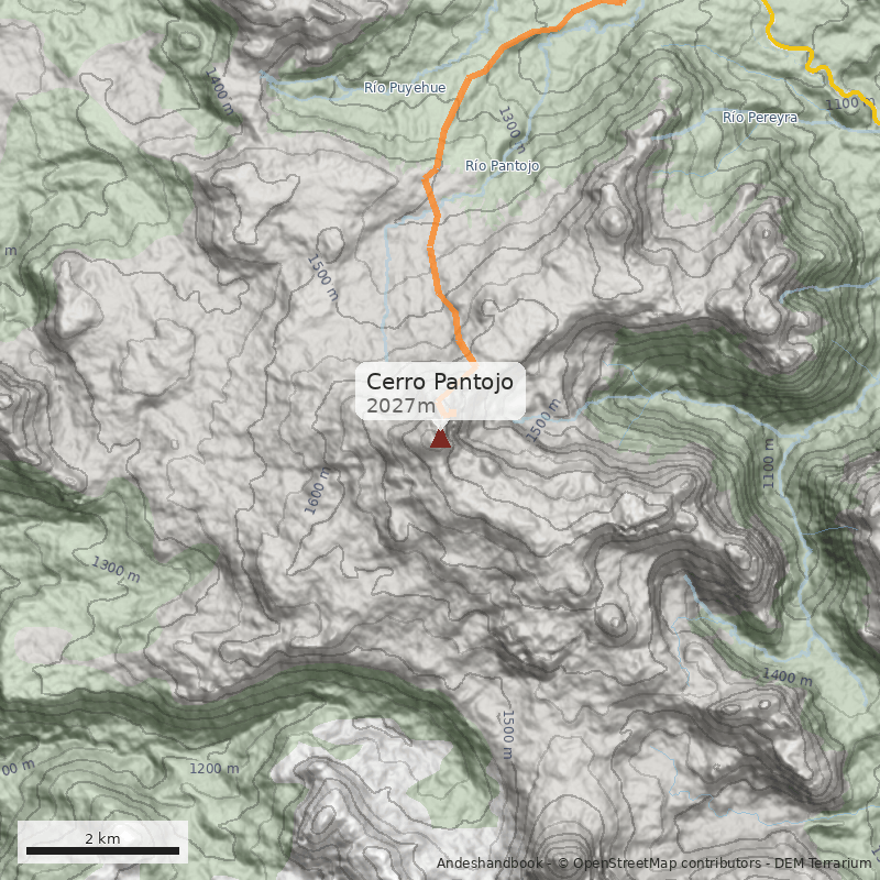 Mapa Cerro Pantojo