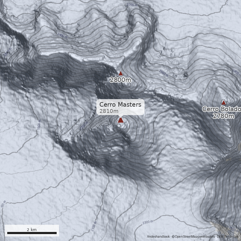 Mapa Cerro Masters