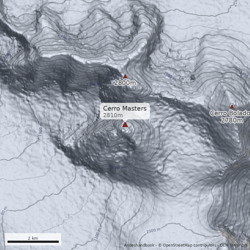 Mapa Cerro Masters