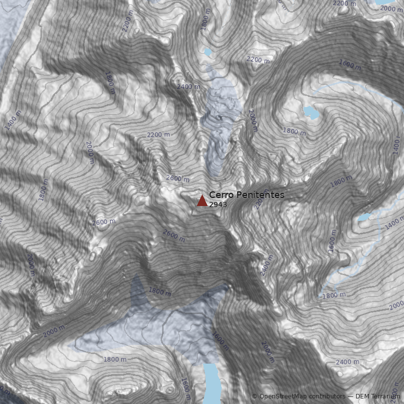 Mapa Cerro Penitentes